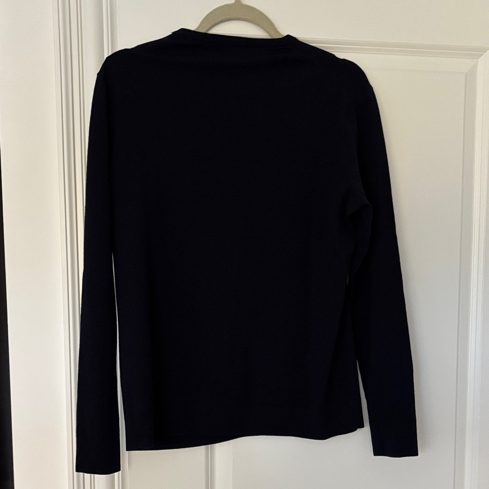 Ralph Lauren Navy Slim Fit Sweater - Picture 5 of 9